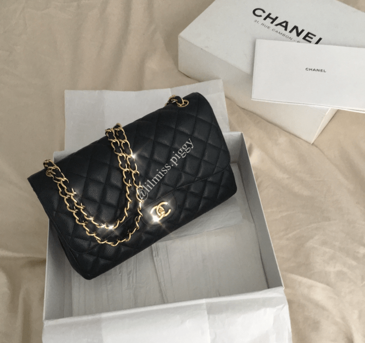 CHANEL classic flap handbag unboxing and review